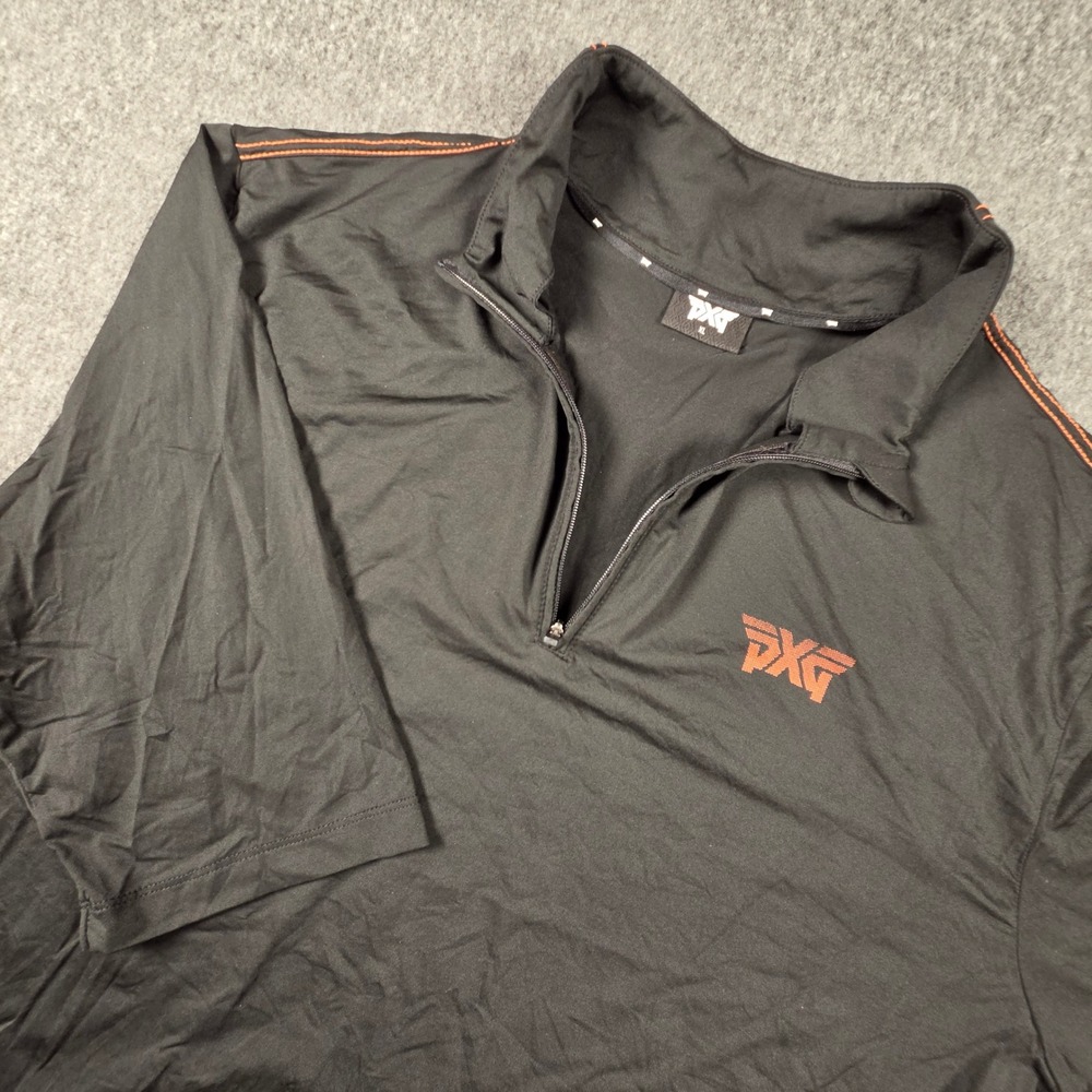 PXG Shirt Mens XL Parsons Xtreme Golf Black Ultralight Performance Quarter Zip